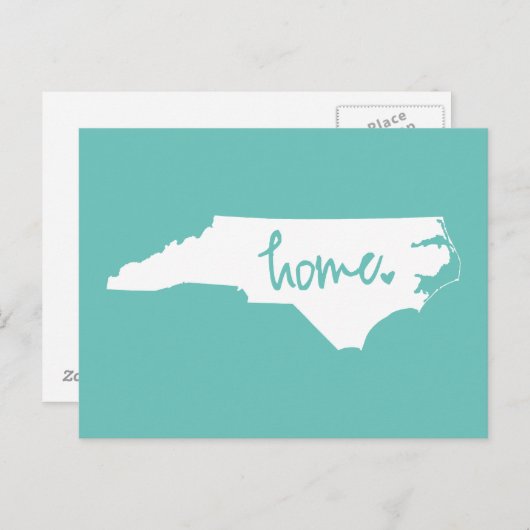 ホームノースカロライナカスタム州カラー ポストカード (正面/裏面)