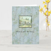 ホームハウスウォーミングカードのような場所はない カード (黄色い花)