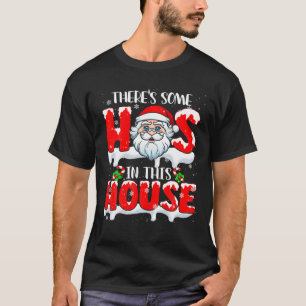 ホームハウスクリおもしろいスマスサンタラバーマッチングファム Tシャツ