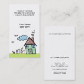 ホームハウスファイナンステンプレート名刺 名刺 (正面/裏面)