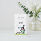 ホームハウスファイナンステンプレート名刺 名刺 (スタンド正面)