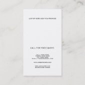 ホームハウスファイナンステンプレート名刺 名刺 (裏面)