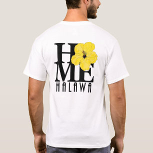 ホームハラワハワイイエローハイビスカス(バックプリント) Tシャツ