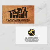 ホームハンディマンツールウッドグレインカーペンター 名刺 (正面/裏面)