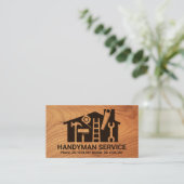 ホームハンディマンツールウッドグレインカーペンター 名刺 (スタンド正面)