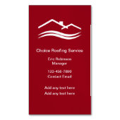 ホームハンディマン建築磁気ビジネスカード マグネット名刺 (正面縦)