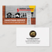 ホームハンディマン縁どツールOn Wood 名刺 (正面/裏面)