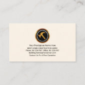 ホームハンドマニツールのシルエット 名刺 (裏面)