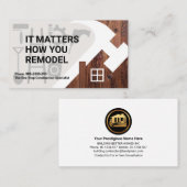 ホームハンマーシルエット建築ツール 名刺 (正面/裏面)