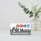 ホームハンマーハンディマンサイネージ 名刺 (スタンド正面)