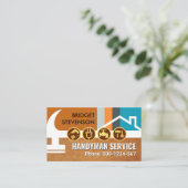 ホームハンマー垂直工具線 名刺 (スタンド正面)