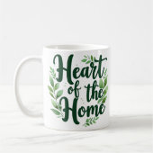 ホームハート | 名前パーソナライズされたの変更 コーヒーマグカップ (左)