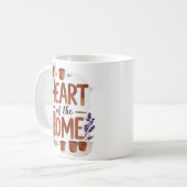 ホームハート | 名前パーソナライズされたの変更 コーヒーマグカップ (正面左)