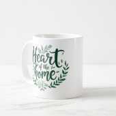 ホームハート | 名前パーソナライズされたの変更 コーヒーマグカップ (正面左)