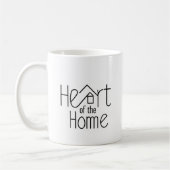 ホームハート | 名前パーソナライズされたの変更 コーヒーマグカップ (左)