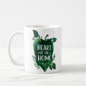 ホームハート | 名前パーソナライズされたの変更 コーヒーマグカップ (左)