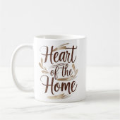 ホームハート | 名前パーソナライズされたの変更 コーヒーマグカップ (左)