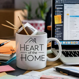 ホームハート | 名前パーソナライズされたの変更 コーヒーマグカップ