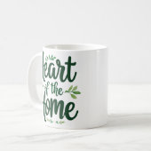 ホームハート | 名前パーソナライズされたの変更 コーヒーマグカップ (正面左)