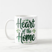 ホームハート | 名前パーソナライズされたの変更 コーヒーマグカップ (左)