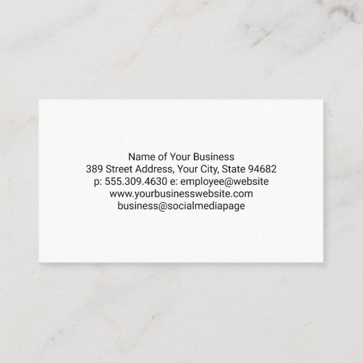 ホームハードウェアツールロゴ | 元請負人 名刺 (裏面)