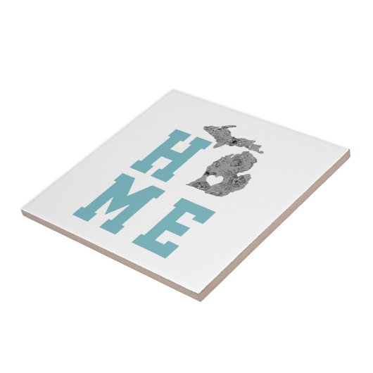 ホームバイミシガンザレイク素晴らしス州デコール タイル (側面)