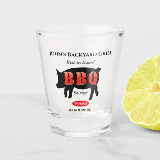 ホームバックヤードグリリングビールソーダハンドルショットグラス ショットグラス (正面)