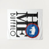 ホームバッファローワイオミング タペストリー (正面(横))