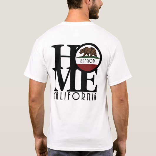 ホームバンゴールカリフォルニア Tシャツ (裏面)