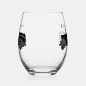 ホームバーおもしろいムーンシャインステレスワイングラス ステムなしワイングラス (右)