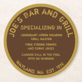 ホームバーコおもしろいースター ラウンドペーパーコースター