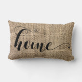 ホームバ素朴ーラップカントリー手書きハートシック ランバークッション (裏面)