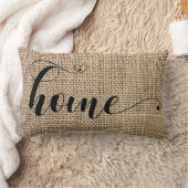 ホームバ素朴ーラップカントリー手書きハートシック ランバークッション (ブランケット)