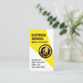 ホームパワーに黄色のスポットライト 名刺 (スタンド正面)