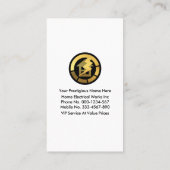 ホームパワーに黄色のスポットライト 名刺 (裏面)