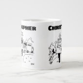 ホームパーソナライズされたの削除 ジャンボコーヒーマグカップ (正面)