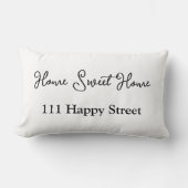 ホームパーソナライズされたアドレス枕 ランバークッション (正面)