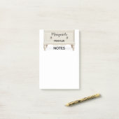 ホームパーソナライズされたオフィスのボトムドロワーのメモ ポストイット (デスク上)