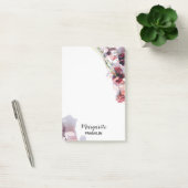 ホームパーソナライズされたオフィスピンク&パープル花模様位置 ポストイット (オフィス)