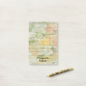 ホームパーソナライズされたオフィスフローラ木製パターンのポスト –  ポストイット (デスク上)