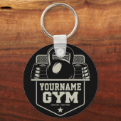 ホームパーソナライズされたジムケトルベルフィットネストレーナー キーホルダー (正面)