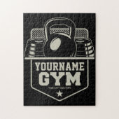 ホームパーソナライズされたジムケトルベルフィットネストレーナー ジグソーパズル (縦)