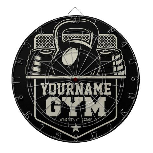 ホームパーソナライズされたジムケトルベルフィットネストレーナー ダーツボード (正面)
