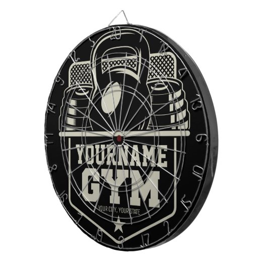 ホームパーソナライズされたジムケトルベルフィットネストレーナー ダーツボード (正面右)