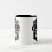 ホームパーソナライズされたジムケトルベルフィットネストレーナー ツートーンマグカップ (中央)