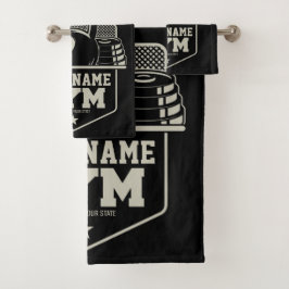 ホームパーソナライズされたジムケトルベルフィットネストレーナー バスタオルセット