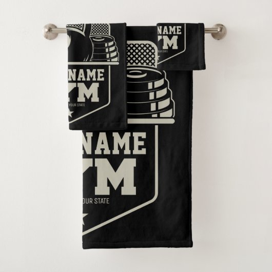 ホームパーソナライズされたジムケトルベルフィットネストレーナー バスタオルセット (インサイチュ)