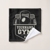 ホームパーソナライズされたジムケトルベルフィットネストレーナー バスタオルセット (ウォッシュタオル)