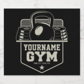 ホームパーソナライズされたジムケトルベルフィットネストレーナー ビールラベル (シングルラベル)