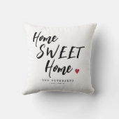 ホームパーソナライズされたスイートホームの名前 クッション (裏面)